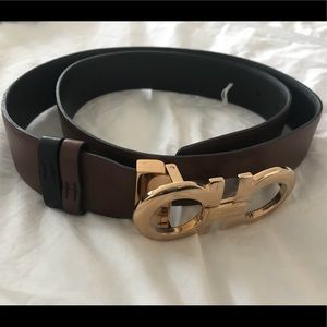 Reversible gancini Salvatore Ferragamo belt